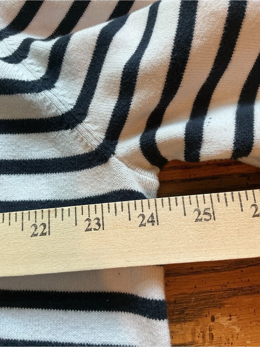 JCrew Men's Crewneck Black & White Striped Sweater XXL